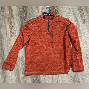 G.H. Bass & Co. Red Quarter-Zip Pullover